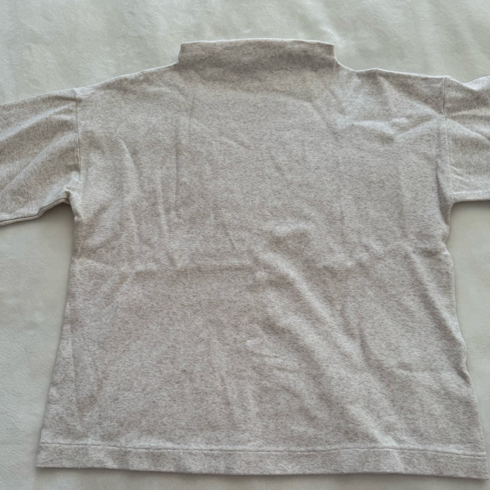 Banana Republic Heathered Oatmeal Mock Neck Thin Sweater Like New Size XS